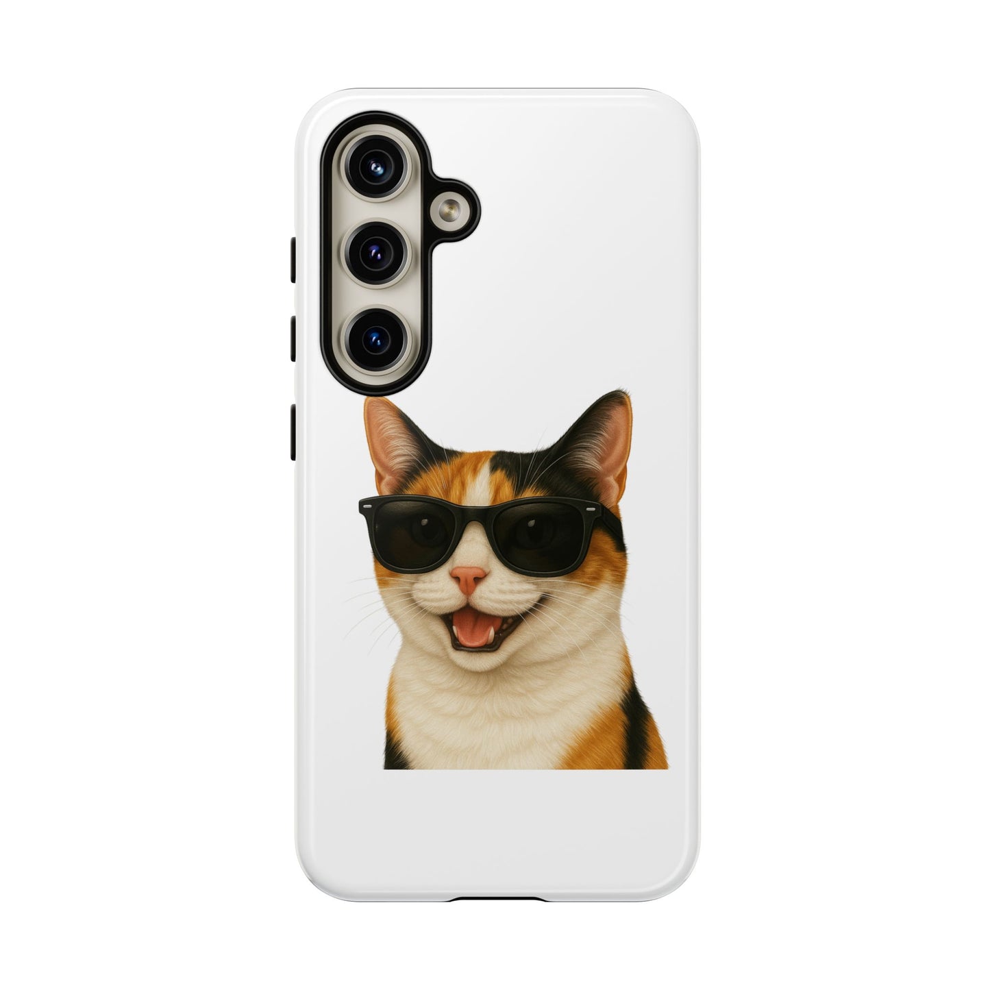 Calico Shorthair Cat Wearing Sunglasses - Tough Phone Case