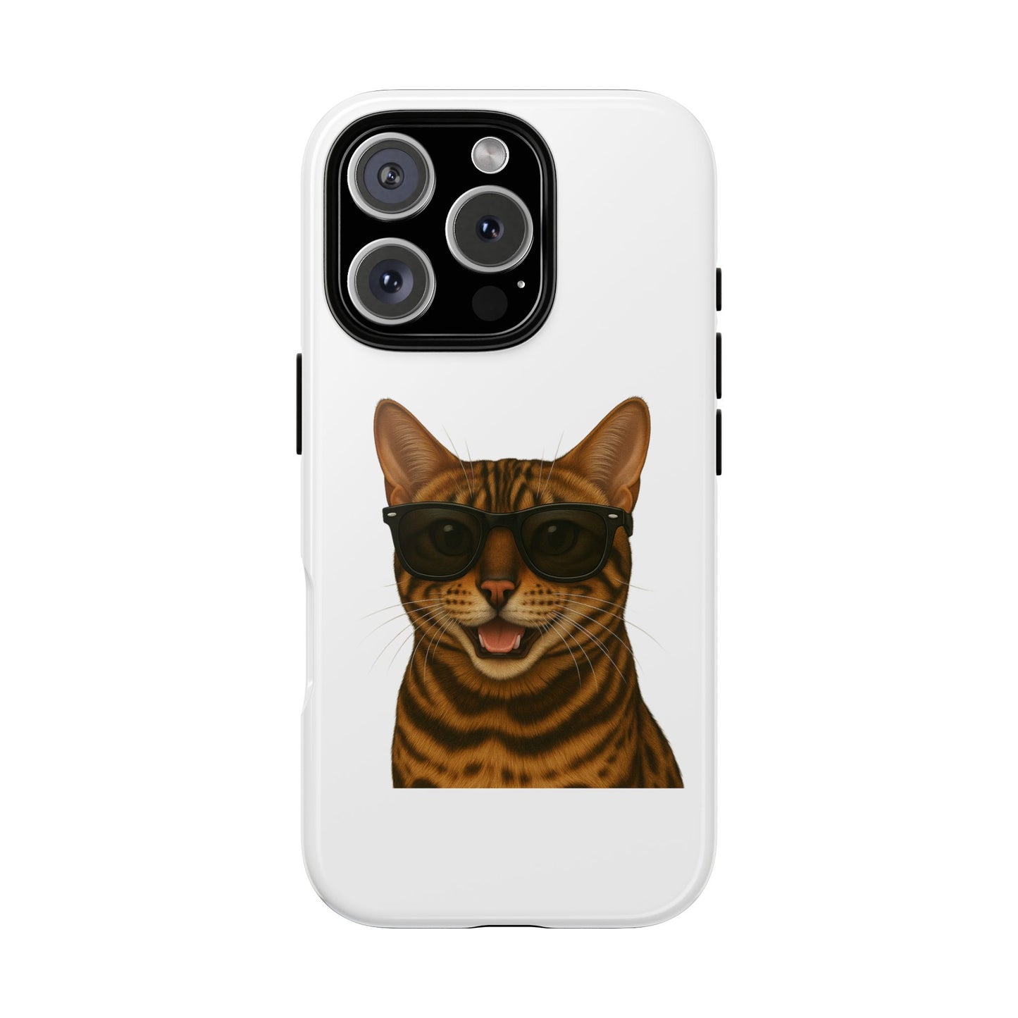 Bengal Cat Wearing Sunglasses - Tough Phone Case