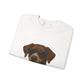 German Shorthaired Pointer Wearing Sunglasses - Adult Crewneck Sweatshirt