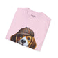 Smiling Beagle Wearing A Deerstalker Hat - Adult T-Shirt - Too Cute Pets