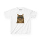 Siberian Cat Wearing Sunglasses Kids Tee