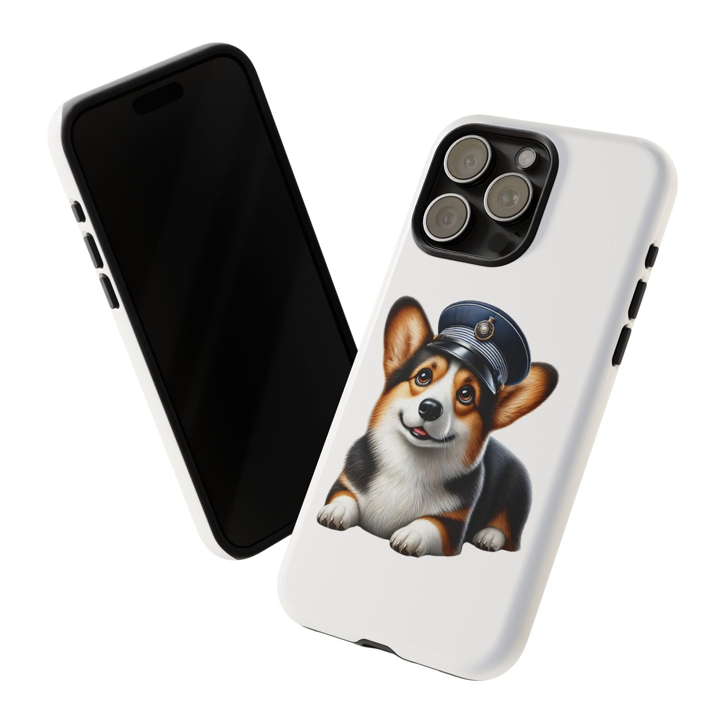Corgi Wearing a Conductor's Hat - Tough Phone Case