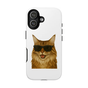 Maine Coon Wearing Sunglasses - Tough Phone Case