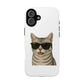 American Shorthair Silver Tabby Wearing Sunglasses - Tough Phone Case