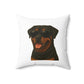Rottweiler Wearing Sunglasses - Throw Pillow