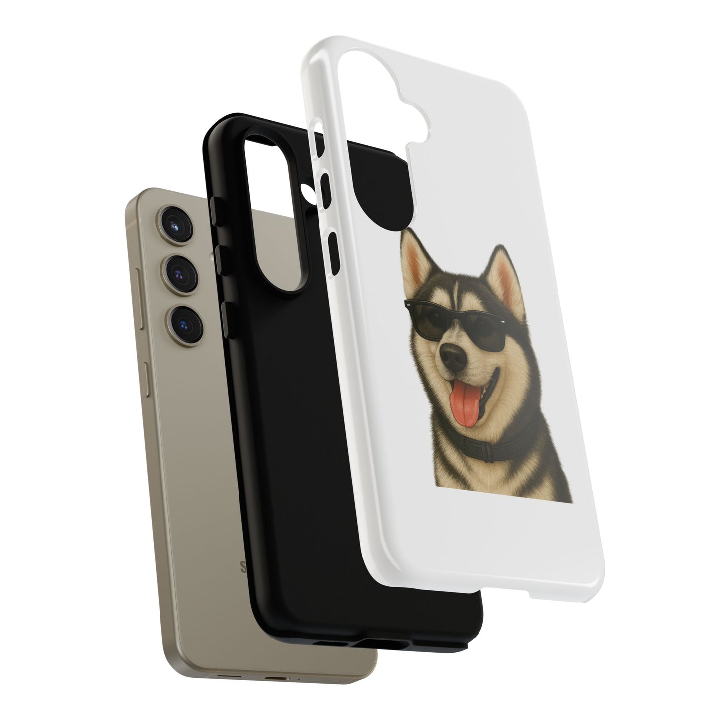 Siberian Husky Wearing Sunglasses - Tough Phone Case