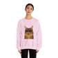 Maine Coon Wearing Sunglasses - Adult Crewneck Sweatshirt