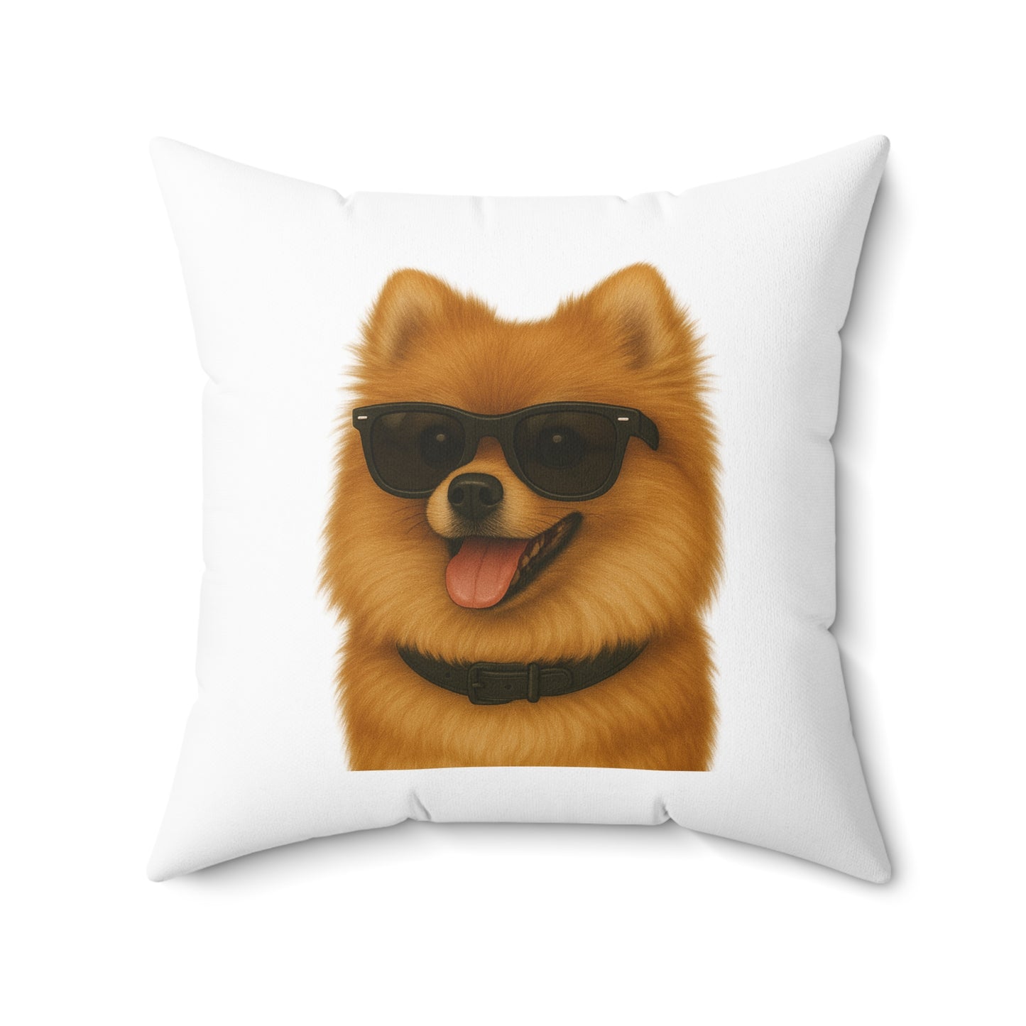 Pomeranian Wearing Sunglasses - Throw Pillow
