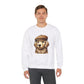 Golden Retriever In Newsboy Hat - Adult Crewneck Sweatshirt - Too Cute Pets