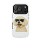 Maltese Wearing Sunglasses - Tough Phone Case