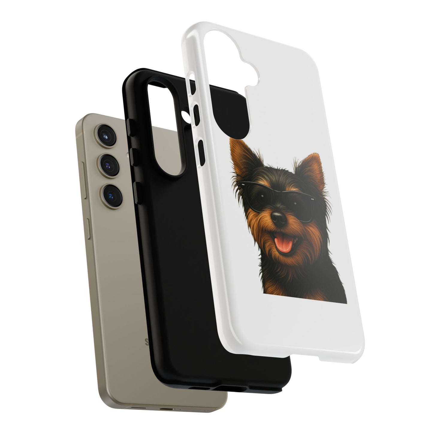 Yorkshire Terrier Wearing Sunglasses - Tough Phone Case