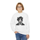 Tuxedo Cat Wearing A Tuxedo And A Beret - Youth Crewneck Sweatshirt - Too Cute Pets