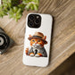 Tabby Cat Wearing a Fedora - Tough Phone Case