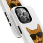 Orange Tabby Cat Wearing Sunglasses - Tough Phone Case