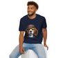 Smiling Beagle Wearing A Deerstalker Hat - Adult T-Shirt - Too Cute Pets