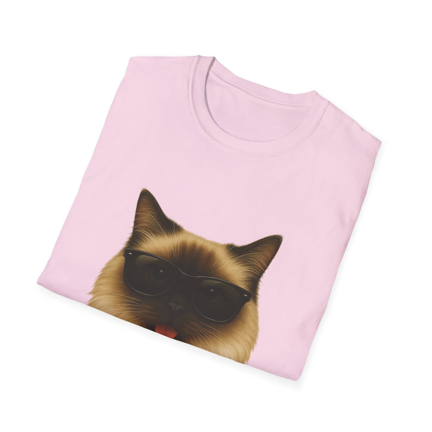 Ragdoll Cat Wearing Sunglasses - Adult T-Shirt