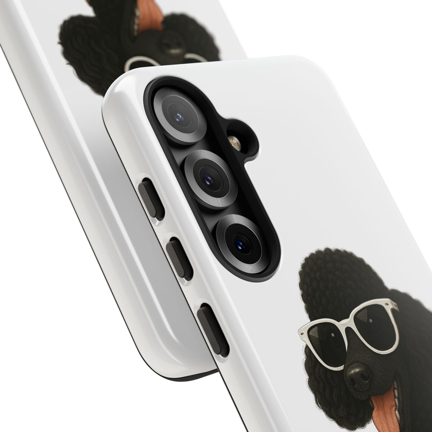 Black Poodle Wearing Sunglasses - Tough Phone Case