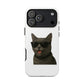 Gray Cat Wearing Sunglasses - Tough Phone Case