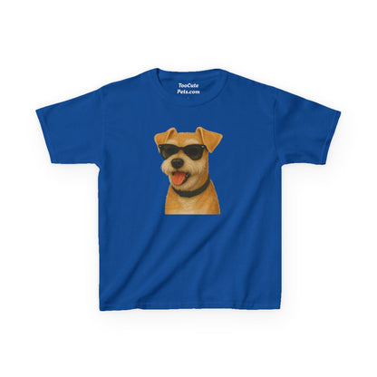 Mini Schnauzer Wearing Sunglasses - Kids Tee