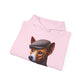 Basenji Wearing Tweed Flat Cap - Adult Hoodie - Too Cute Pets