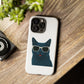 Russian Blue Cat Wearing Sunglasses - Tough Phone Case