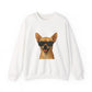 Chihuahua Wearing Sunglasses - Adult Crewneck Sweatshirt