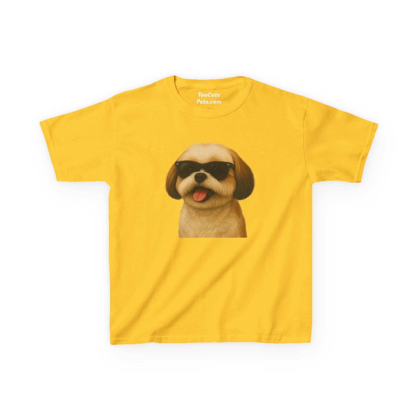 Shih Tzu Wearing Sunglasses - Kids Tee