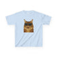 Maine Coon Cat Wearing Sunglasses Kids Tee
