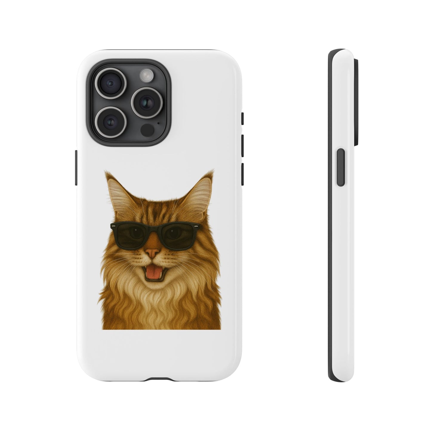 Maine Coon Wearing Sunglasses - Tough Phone Case