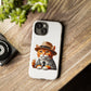 Tabby Cat Wearing a Fedora - Tough Phone Case