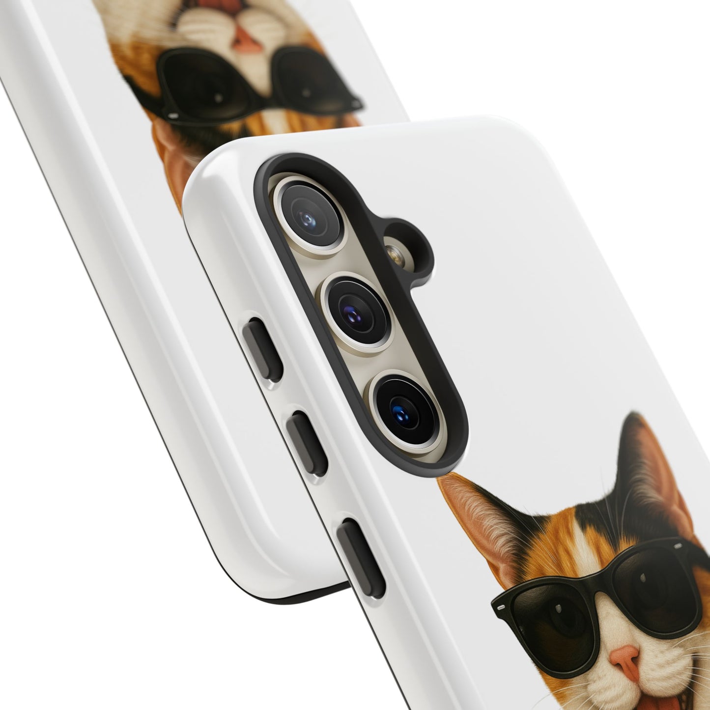 Calico Shorthair Cat Wearing Sunglasses - Tough Phone Case