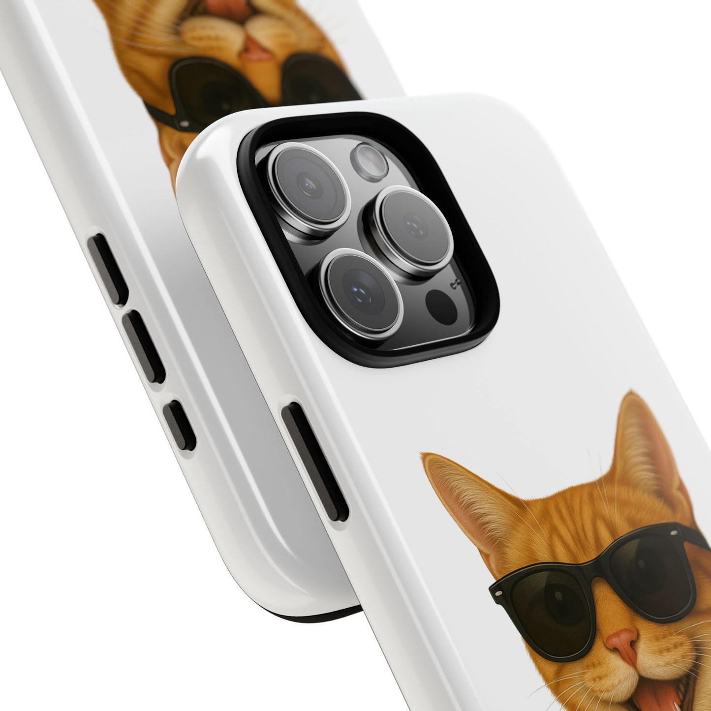 Orange Tabby Cat Wearing Sunglasses - Tough Phone Case