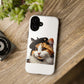 Calico Cat Wearing a Beret - Tough Phone Case
