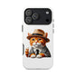 Tabby Cat Wearing a Fedora - Tough Phone Case
