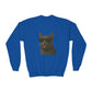 Gray Domestic Shorthaired Cat Wearing Sunglasses - Youth Sweatshirt