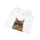 Siberian Cat Wearing Sunglasses - Adult Hoodie