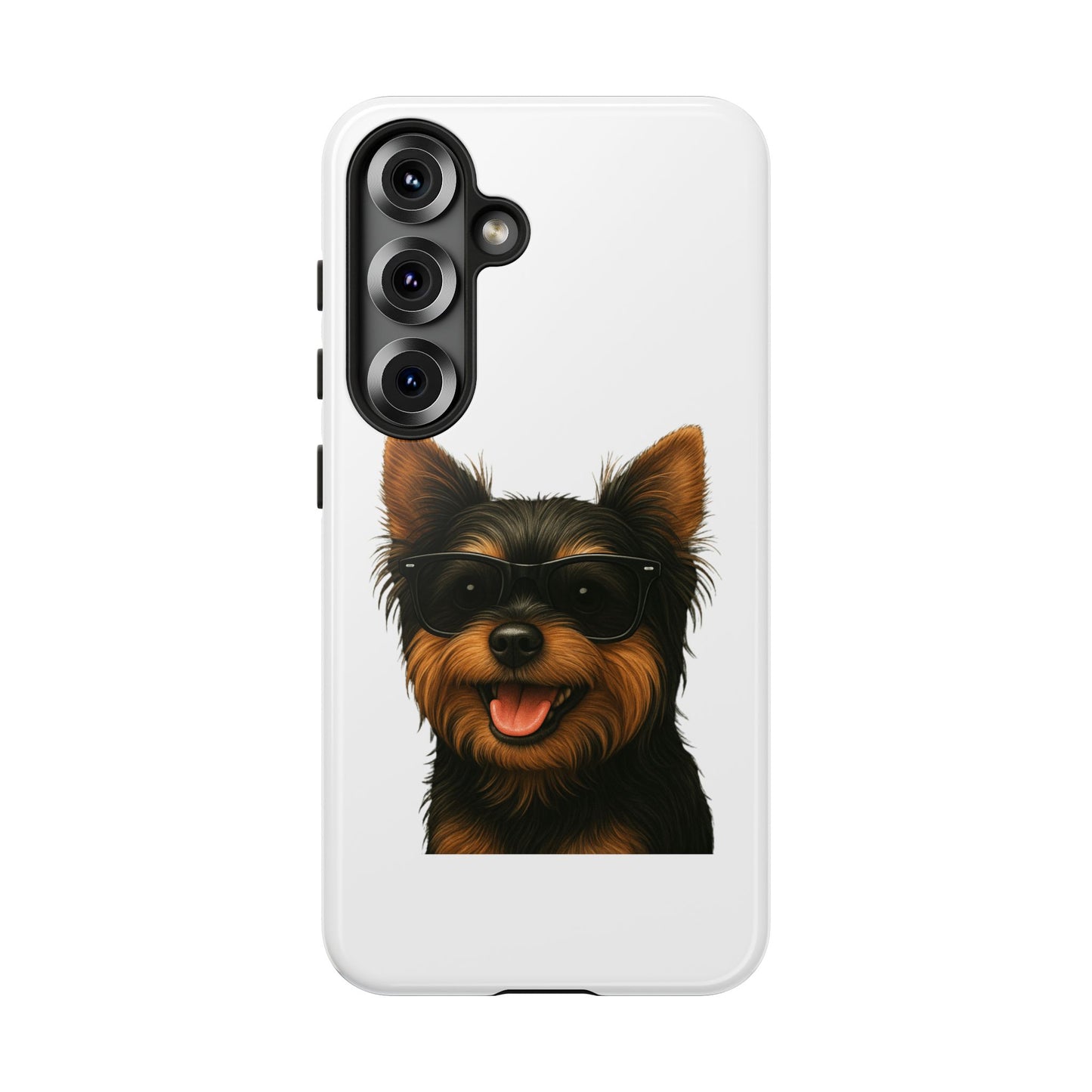 Yorkshire Terrier Wearing Sunglasses - Tough Phone Case