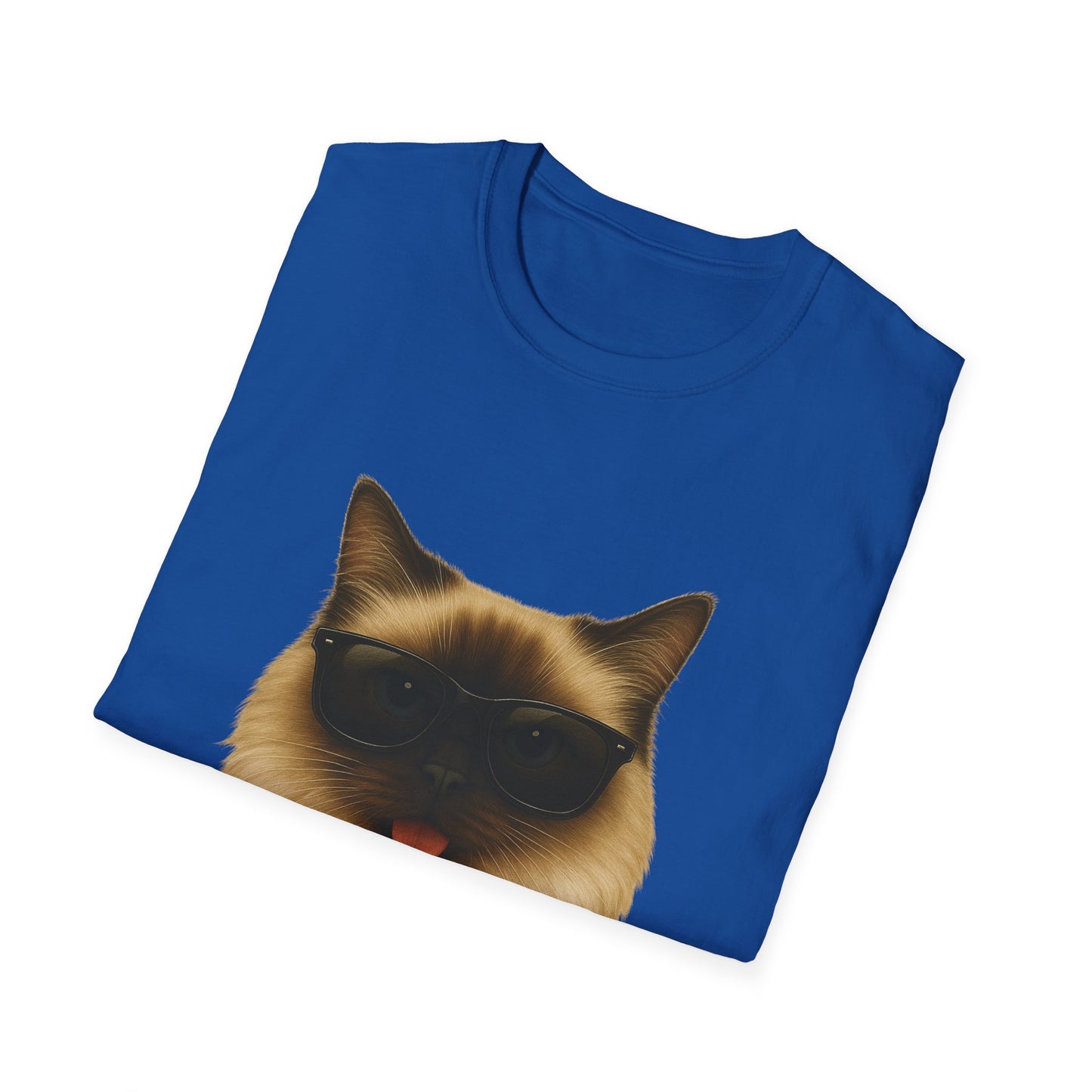 Ragdoll Cat Wearing Sunglasses - Adult T-Shirt