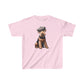 Aerdale Terrier Wearing Tweed Flat Cap #2- Youth T-Shirt  - Too Cute Pets