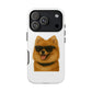 Pomeranian Wearing Sunglasses - Tough Phone Case