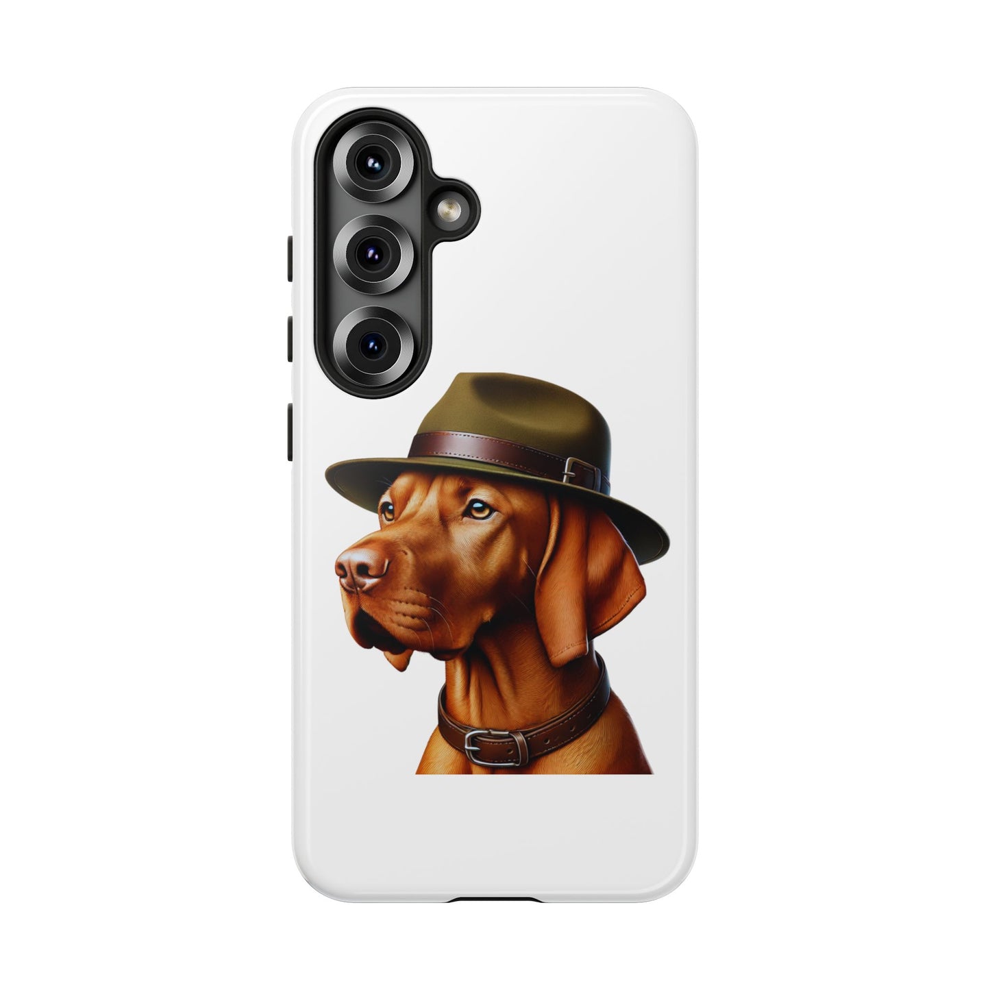 Vizsla Wearing a Campaign Hat - Tough Phone Case