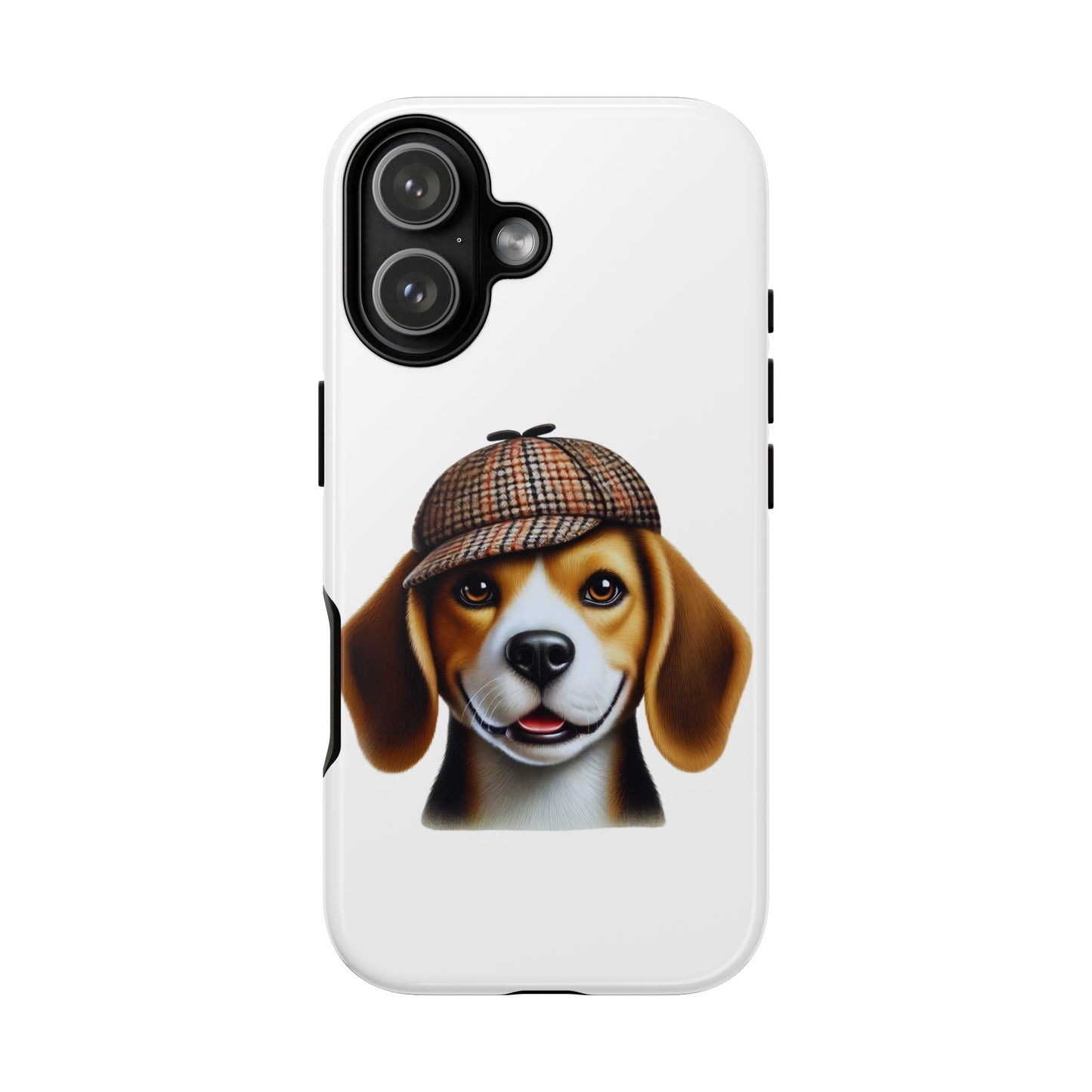 Beagle Wearing a Deerstalker Hat - Tough Phone Case
