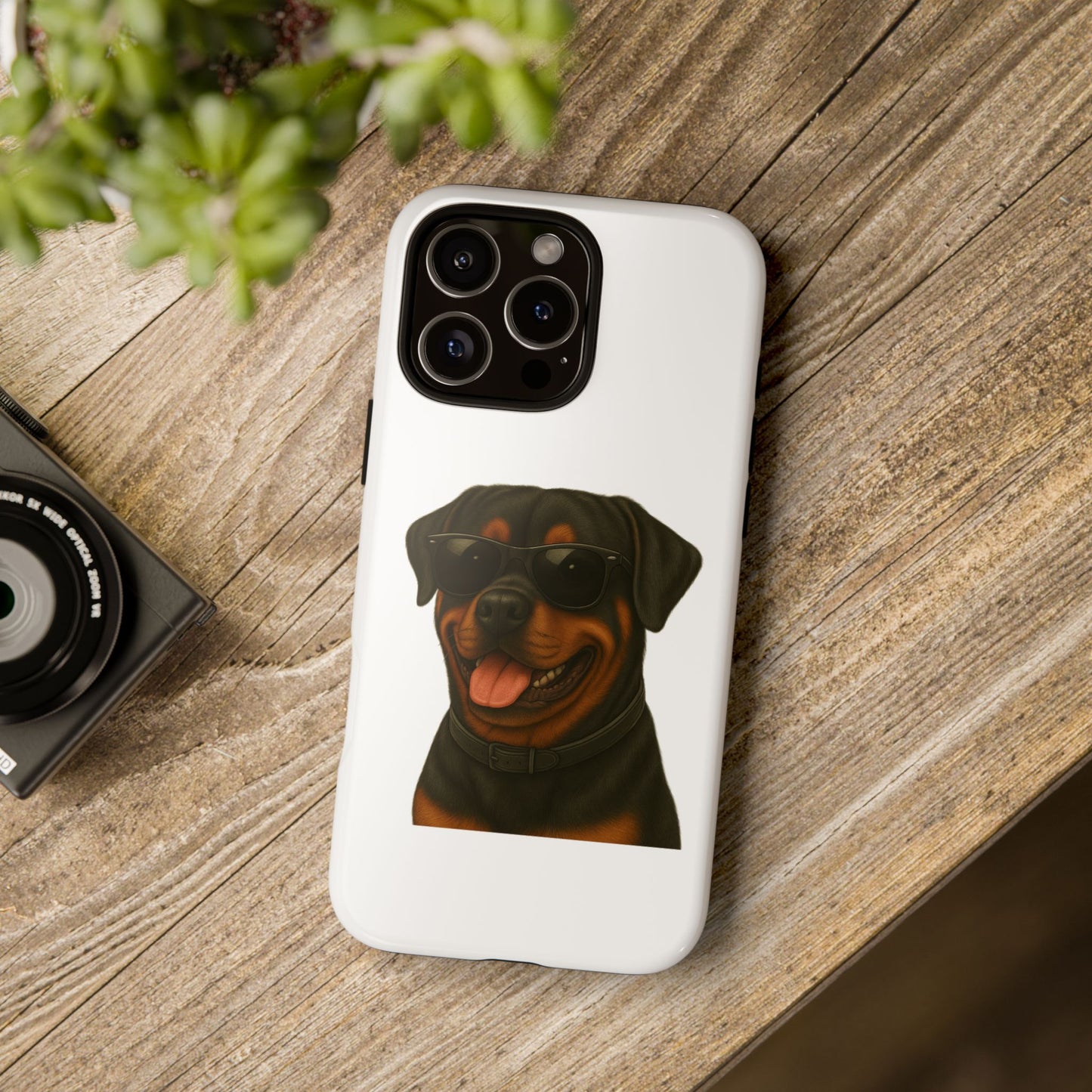 Rottweiler Wearing Sunglasses - Tough Phone Case