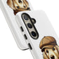 Golden Retriever Wearing a Newsboy Cap - Tough Phone Case
