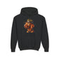 Vizsla Wearing Campaign Hat Hoodie - Youth Sweatshirt - Too Cute Pets