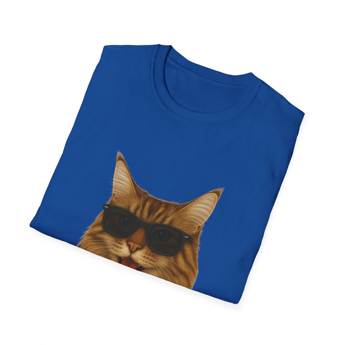 Maine Coon Wearing Sunglasses - Adult T-Shirt