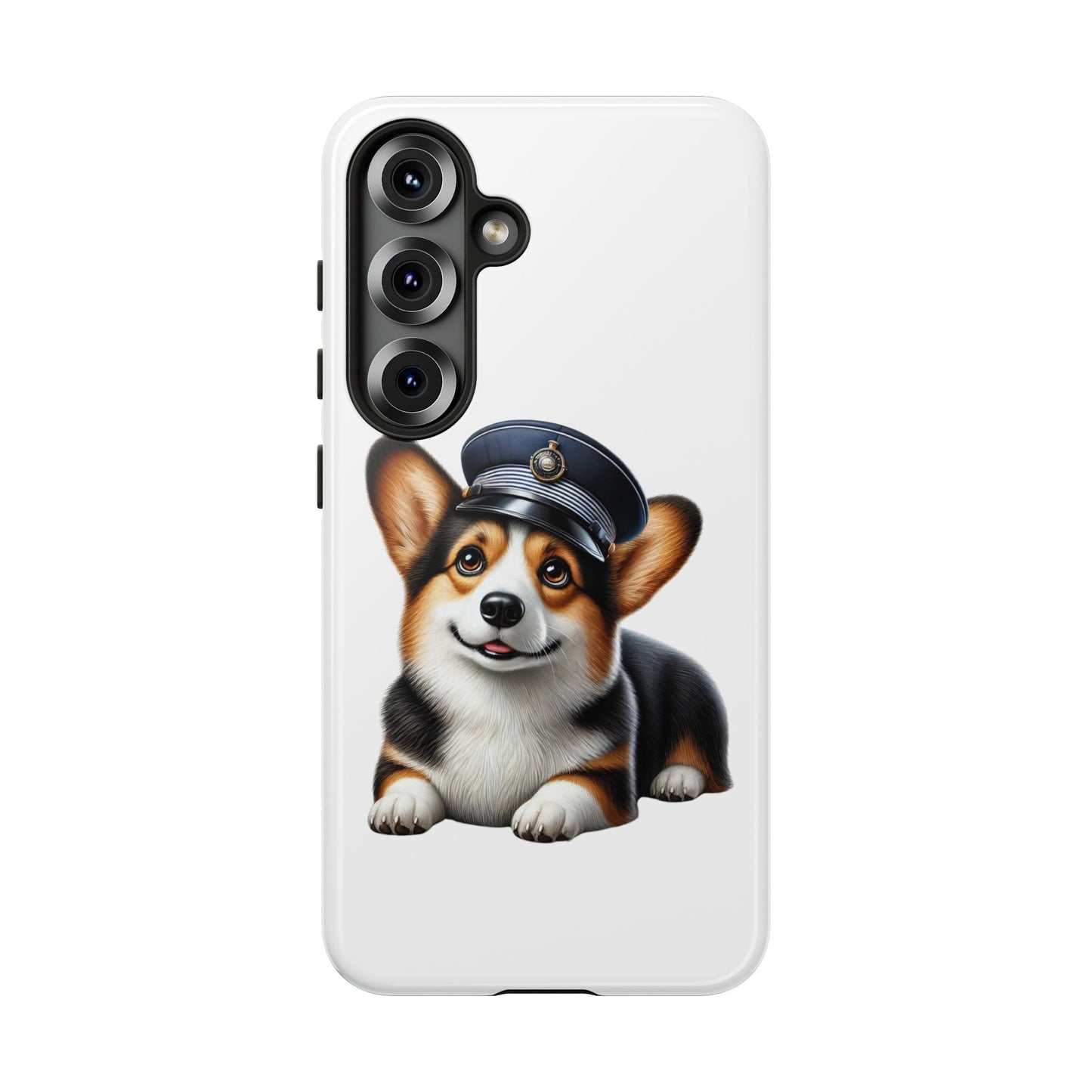 Corgi Wearing a Conductor's Hat - Tough Phone Case