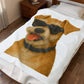 Miniature Schnauzer Wearing Sunglasses - Sherpa Blanket