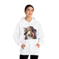 Collie Wearing Cloche Hat - Adult Hoodie - Too Cute Pets