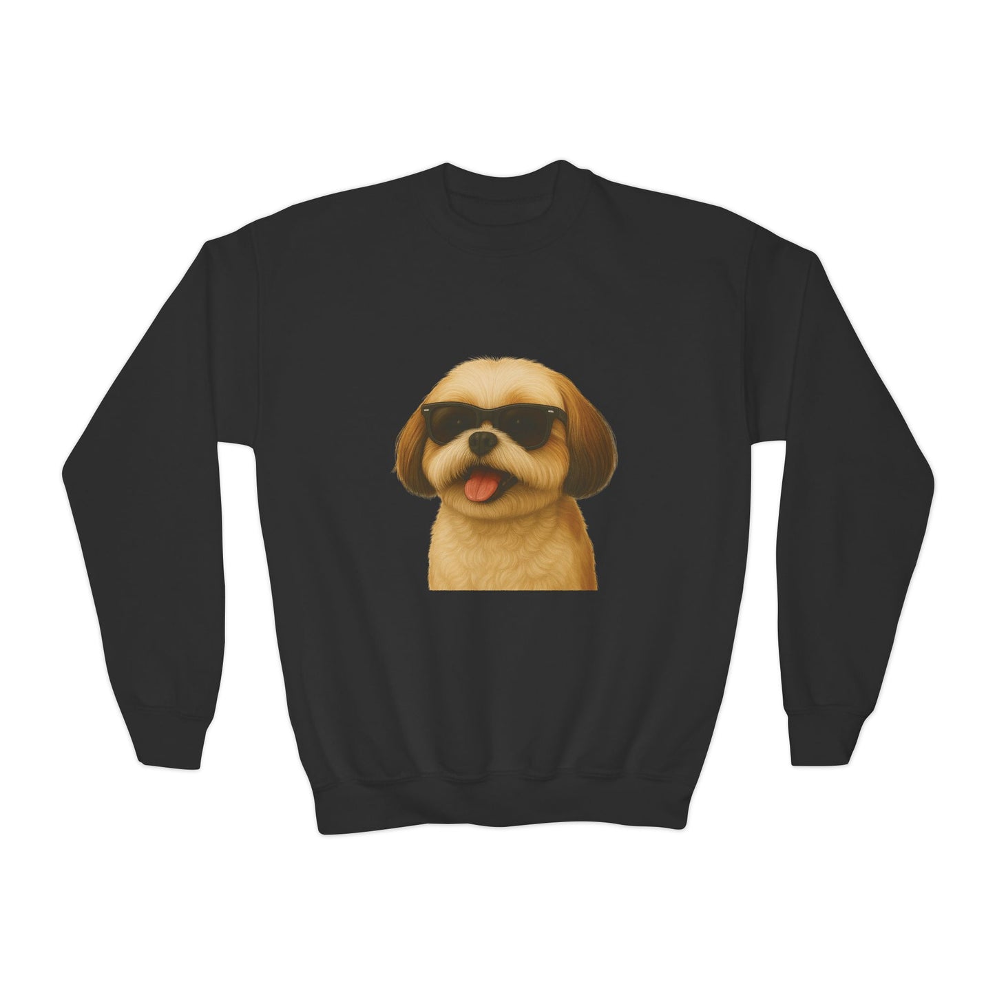 Shih Tzu Wearing Sunglasses - Youth Sweatshirt